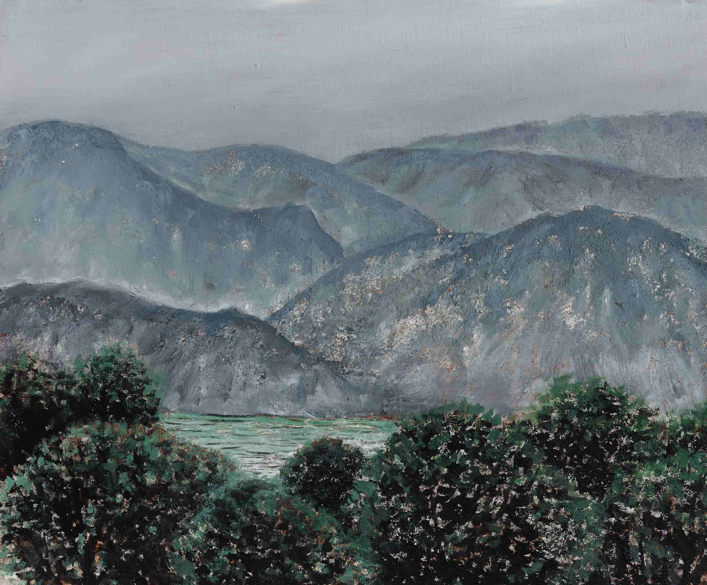 李宏斌25 太行山60cm × 50cm 布面油画