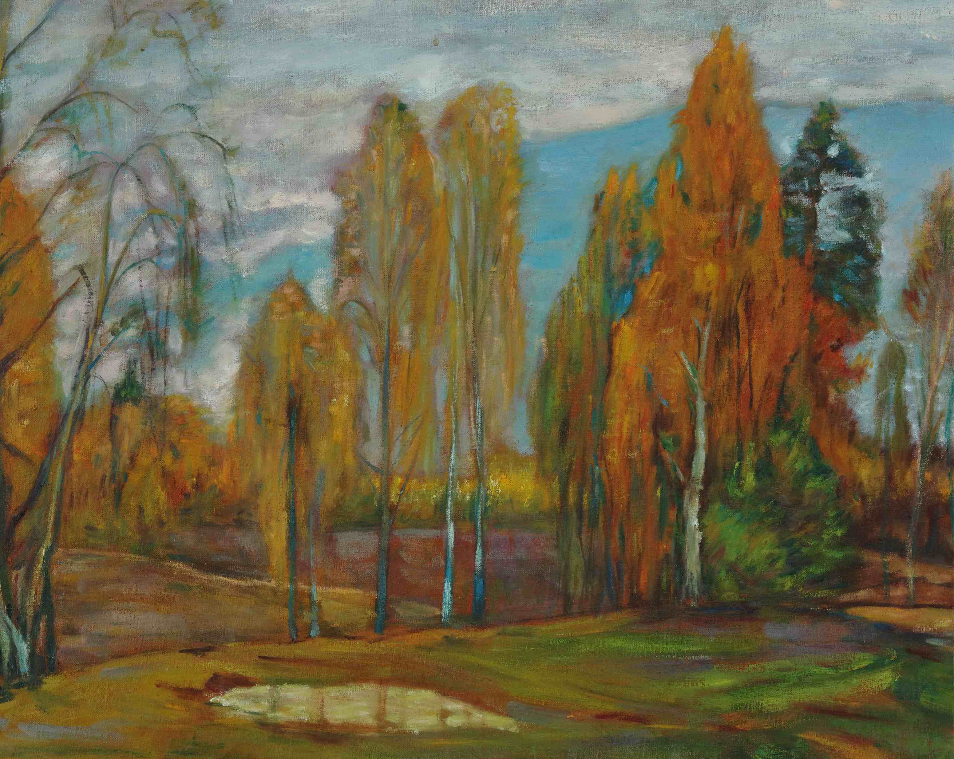 李宏斌40  秋色 50cm × 40cm  布面油画